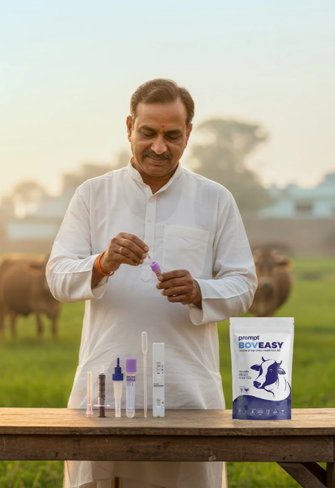 Prompt Dairy Mart farmer problem awareness creative